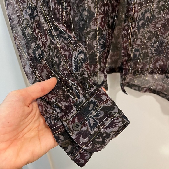 Sheer Dries Van Noten blouse size small / medium - Picture 6 of 11